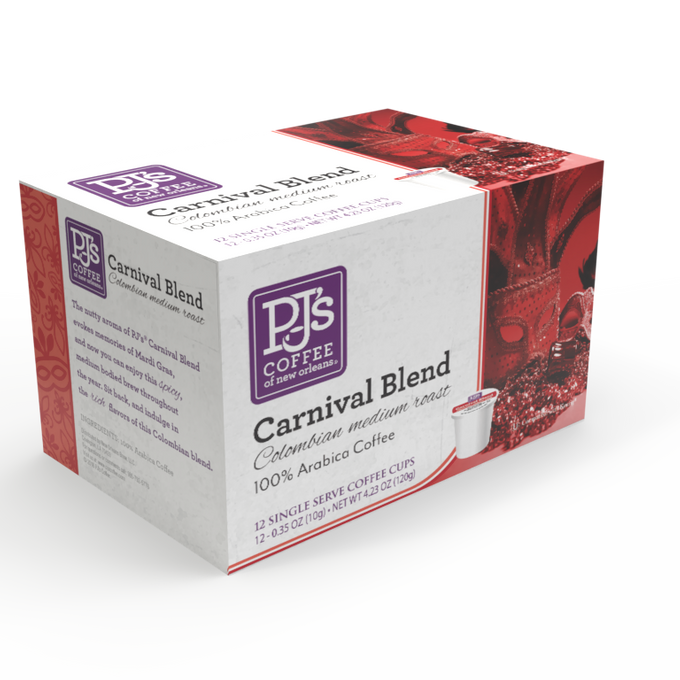 PJ's Carnival Blend Single Serve Cups (12 Count) (Pack of 6)