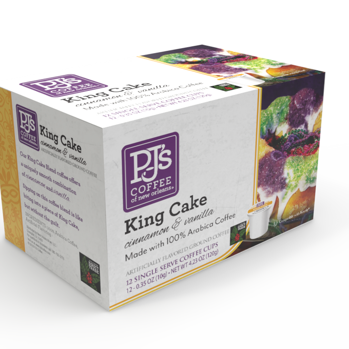 PJ's King Cake Single Serve Cups (12 Count)