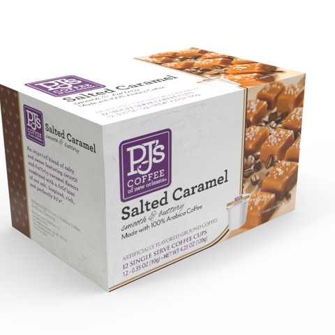 PJ's Salted Caramel Single Serve Cups (12 Count) (Pack of 6)