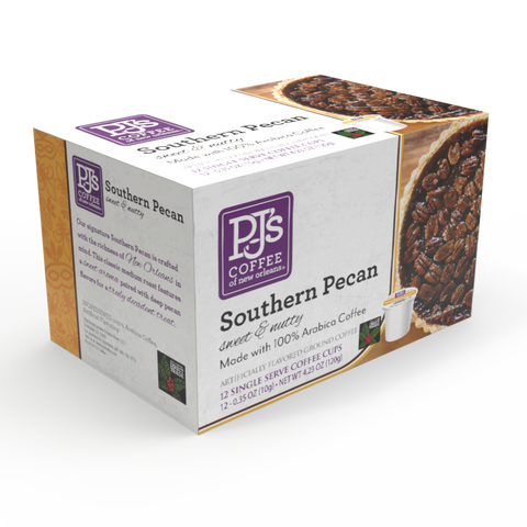 PJ's Southern Pecan Single Serve Cups (12 Count) (Pack of 6)