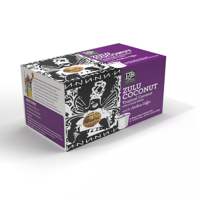 PJ's Zulu Coconut Single Serve Cups (12 Count)