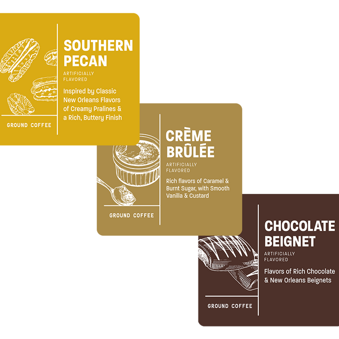 Flavor Bundle (Southern Pecan, Crème Brulee, Chocolate Beignet)